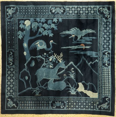 Pao Tao alt, China, um 1930, Wolle auf Baumwolle, ca. 190 x 190 cm, EHZ: 1-2