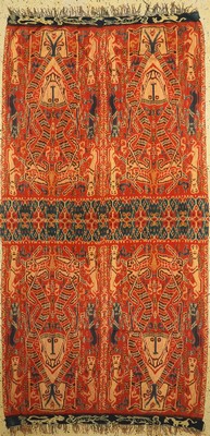 Sumba Ikat, Indonesien, um 1930, Baumwolle gewebt, ca. 253 x 130 cm, EHZ: 1-2