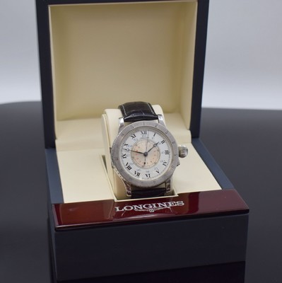 LONGINES seltene Herrenarmbanduhr "Hour Angle Watch" Referenz 876.5238, Schweiz um 1990, Handaufzug, auf weltweit 1000 Stück limitierte ...