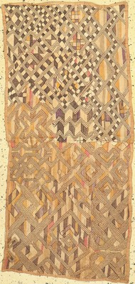 Kuba Cloth"Rafia", Afrika, Kongo, um 1900, Holzfaser, ca. 114 x 55 cm, EHZ: 1-2