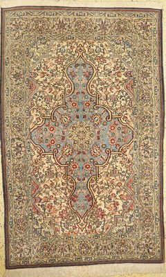 Ghom alt, Persien, um 1960, Wolle mit Seideauf Baumwolle, ca. 223 x 143 cm, EHZ: 2