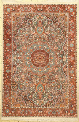 Lahor fein, Pakistan, ca. 50 Jahre, Wolle auf Baumwolle, ca. 183 x 123 cm, EHZ: 2