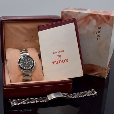 TUDOR Prince Oysterdate MINI-SUB Armbanduhr Referenz 73090, Schweiz verk. lt. beil. orig. Zertifikat 08/1994, Automatik, verschr. Rolex-Geh. in Stahl ...