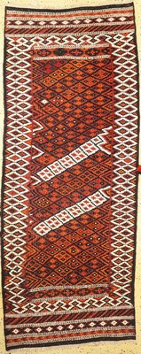 Bachtiar Kelim, Persien, um 1920, Wolle aufBaumwolle, ca. 291 x 117 cm, EHZ: 2