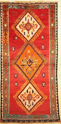 Ghaschgai Gabbeh, Persien, um 1920, Wolle auf Wolle, ca. 232 x 115 cm, EHZ: 3