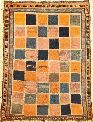 Luri Gabbeh antik, Persien, 19.Jhd, Wolle auf Wolle, ca. 165 x 125 cm, verkürzt, EHZ: 3