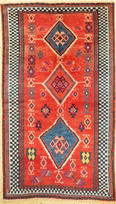 Ghaschgai Gabbeh, Persien, um 1930, Wolle auf Wolle, ca. 205 x 120 cm, EHZ: 2