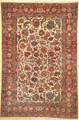 Antiker Esfahan, Persien, 19.Jhd, Wolle aufBaumwolle, ca. 206 x 140 cm, EHZ: 3
