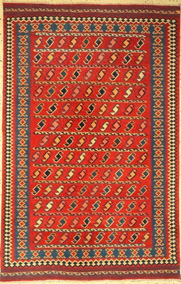 Kelim, Türkei, ca. 50 Jahre, Wolle auf Wolle, ca. 284 x 183 cm, EHZ: 1-2