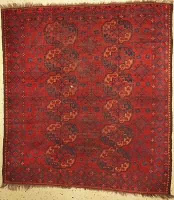 Ersari antik, Afghanistan, 19.Jhd, Wolle auf Wolle, ca. 240 x 220 cm, EHZ: 4