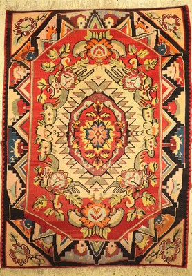 Thrakien Kelim, Südost Europa, datiert(1973), Wolle auf Wolle, ca. 340 x 246 cm, verfärbt, EHZ: 2
