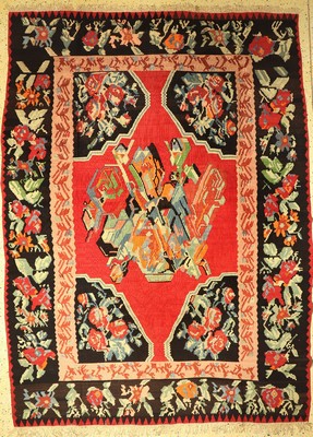 Thrakien Kelim, Südost Europa, um 1970, Wolle auf Wolle, ca. 352 x 242 cm, EHZ: 2