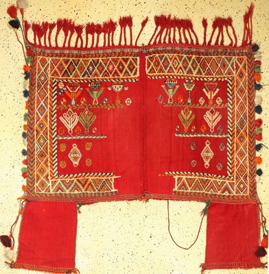 Ghaschgai Pferdedecke, Persien, um 1960, Wolle auf Wolle, ca. 165 x 110 cm, EHZ: 1-2