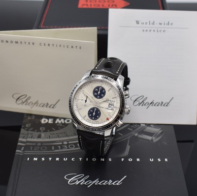 CHOPARD Armbandchronograph Grand Prix de Monaco Historique Referenz 168992-3012, Automatik, Chronometer in Edelstahl inkl. orig. Lederband m. dopp. ...