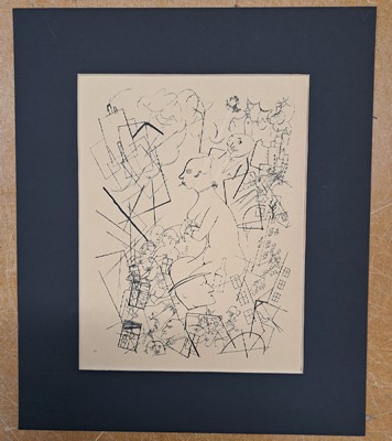 George Grosz, 1893-1959, 3 Lithos auf Ecce Homo, Malik Verlag Berlin 1923, je ca. 34,5x24,5 cm, PP leicht fleckig