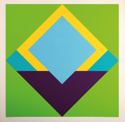 Helmut Sundhaußen, 1935-2018 Düsseldorf, 8 Farbserigraphien, je unbetitelt, alle handsigniert und datiert 1969, unterschiedliche Auflagen zwischen ...