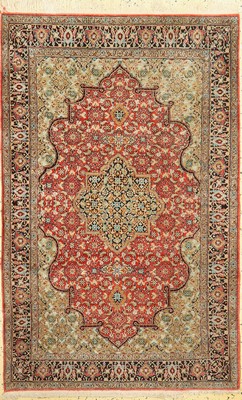 Ghom Seide, Persien, ca. 60 Jahre, reine Naturseide, ca. 165 x 105 cm, EHZ: 2