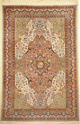 Täbriz fein, Persien, um 1960, Korkwolle auf Baumwolle, ca. 288 x 192 cm, EHZ: 1-2