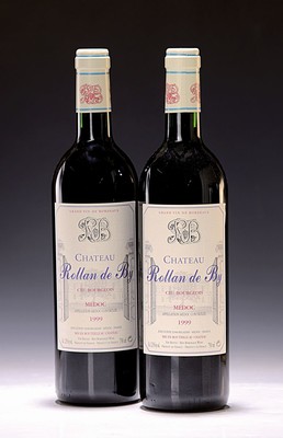 6 Flaschen 1999 Chateau Rollan de By, Medoc,ca. 750ml, 12,5% Vol., Into Neck/High Fill