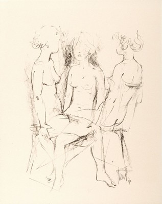 Georg Günther Zeuner, 1923 Dresden-2011 Speyer, Konvolut aus 5 Lithographien: zwei Liegende, von 1978, ca. 39x28cm, PP, u.Gl., R. ca. 51x41cm; Hl. ...