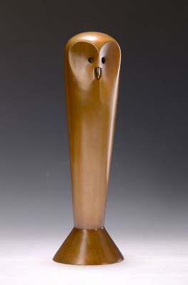 Paul Wunderlich, 1927-2010, Eule, Bronzeplastik, signiert, num. 77/150, H. ca. 34cm