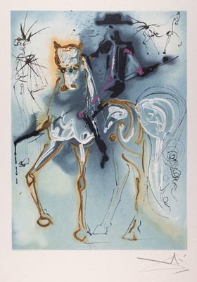 Salvador Dali (nach), 1904-1989, 4 Farblithographien auf Bütten, limitierte Editiion von je 4980 Exemplaren, 1983 hrsg. von George Israel Editeur, ...