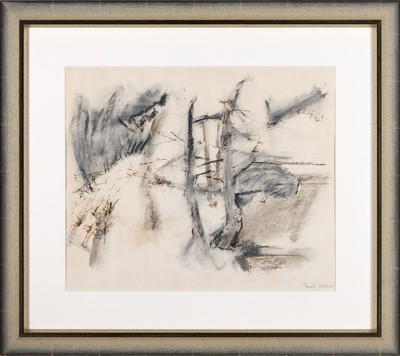 Emily Mason, 1932 New York - 2019 Brattleboro,VT, abstrakte Komposition, Mischtechnik (Tinte und Paszell) auf Papier, rechts unten signiert, ca. ...