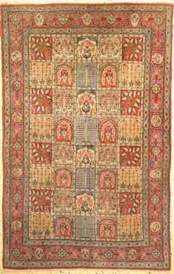 Ghom alt, Persien, um 1960, Wolle auf Baumwolle, ca. 222 x 143 cm, Reinigungsbedürftig, EHZ: 2
