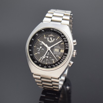 OMEGA Speedmaster Automatic Armbandchronograph sogenannte Mark 4,5 Referenz 176.0012, Schweiz um 1985, verschr. Geh. inkl. orig. Gliederband m. ...
