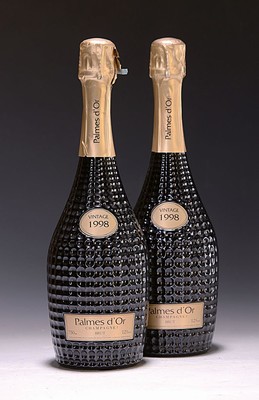 2 Flaschen 1998 Palmes d'Or Champagne Brut, Vintage, je ca. 750ml, 12% Vol.