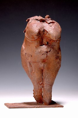 Thomas Duttenhöfer, geb. 1950, stehende Figur Fragment, Bronze von 1988, ca. 26x17 cm