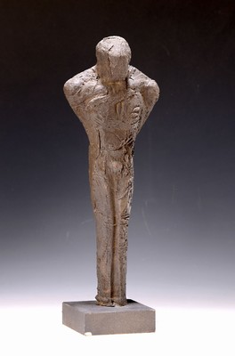 Thomas Duttenhöfer, geb. 1950, stehende Figur, Bronze von 1986, ca. 40x10 cm