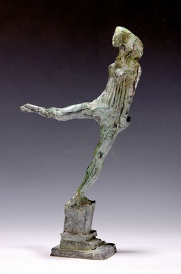 Ariel Auslender, geb. 1959 in Buenos Aires, ist ein deutscher Bildhauer und Maler, Tänzerin, Bronze von 2001, num. 1/3, ca. 32x17 cm