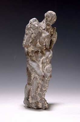 Unbekannter Künstler, geb. 1950, stehendes Paar, Bronze von 2006, H. ca. 25 cm