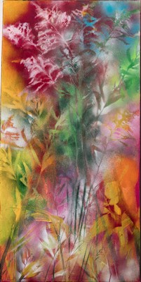 Marion Schmidt, geb. 1963 Eschwege, Der Herbst naht, Acryl und Öl auf Lwd, sign., ca. 100x50cm