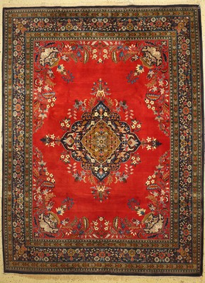 Sarogh, Indien, ca. 40 Jahre, Wolle auf Baumwolle, ca. 326 x 245 cm, EHZ: 2