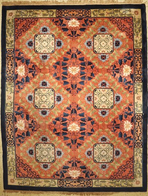 Antik Finish, China, um 1960, Wolle auf Baumwolle, ca. 365 x 283 cm, EHZ: 4