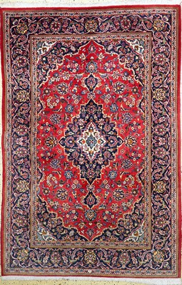 Keschan, Persien, ca. 50 Jahre, Wolle auf Baumwolle, ca. 215 x 143 cm, EHZ: 1-2