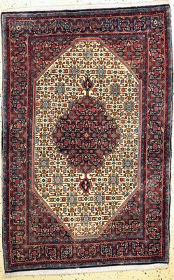 Bidjar Kork fein, Persien, ca. 50 Jahre, Korkwolle auf Baumwolle, ca. 166 x 111 cm, gereinigt, EHZ: 1-2