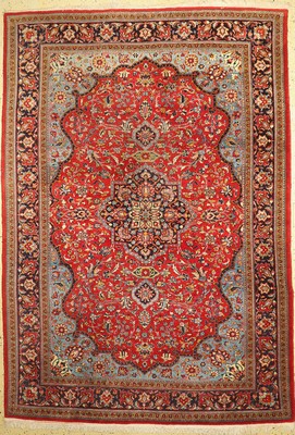Keschan, Persien, ca. 50 Jahre, Wolle auf Baumwolle, ca. 314 x 218 cm, Reinigungsbedürftig, EHZ: 2