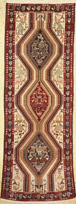 Azeri Sumakh, Azerbaijan, ca. 50 Jahre, Wolle auf Baumwolle, ca. 278 x 107 cm, EHZ: 2