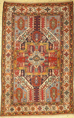 Azeri Sumakh"Kazimushak", Azerbaijan, um 1960, Wolle auf Wolle, ca. 215 x 140 cm, EHZ: 1-2