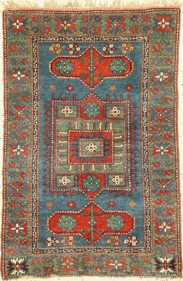 Kazak antik, Kaukasus, um 1900, Wolle auf Wolle, ca. 142 x 97 cm, EHZ: 4