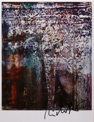 Gerhard Richter, geb. 1932, Fels, Postkartenmultiple, Offsetdruck, handsigniert, ca. 10.5x15cm