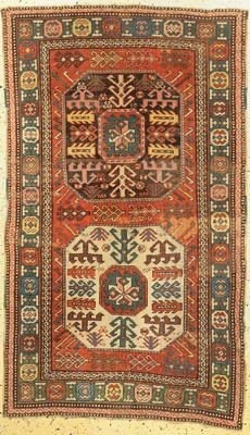 Kazak antik, Kaukasus, um 1900, Wolle auf Wolle, ca. 195 x 115 cm, EHZ: 3