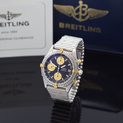 BREITLING Chronomat Herrenarmbanduhr Referenz 81.950, Automatik, Gehäuse in Edelstahl/Gold komb. inkl. Roleauxband m. dopp. Faltschl., eins. drehb. ...