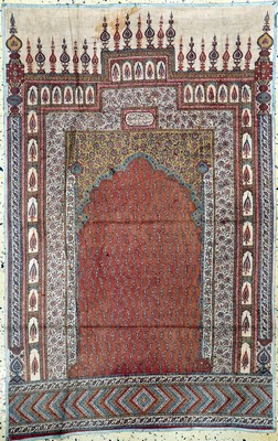 Ghalamkar, Kerman, um 1950, Stoffmalerei(bedruckt), ca. 144 x 92 cm, EHZ: 2
