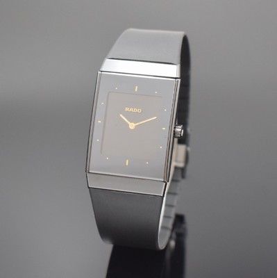 RADO Diastar Herrenarmbanduhr mit Multifunktionsanzeige, Schweiz verk. lt. beil. Pap. 07/1996, quarz, Ref. 193.0324.3, Keramikgeh., 4-fach verschr. ...