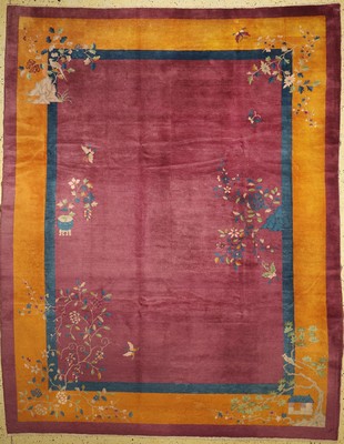 Peking antik, China, um 1900, Wolle auf Baumwolle, ca. 351 x 275 cm, EHZ: 3