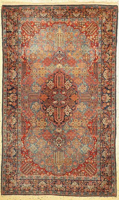 Yazd Kork alt, Persien, um 1920, Korkwolle auf Baumwolle, ca. 220 x 130 cm, gereinigt, EHZ: 2